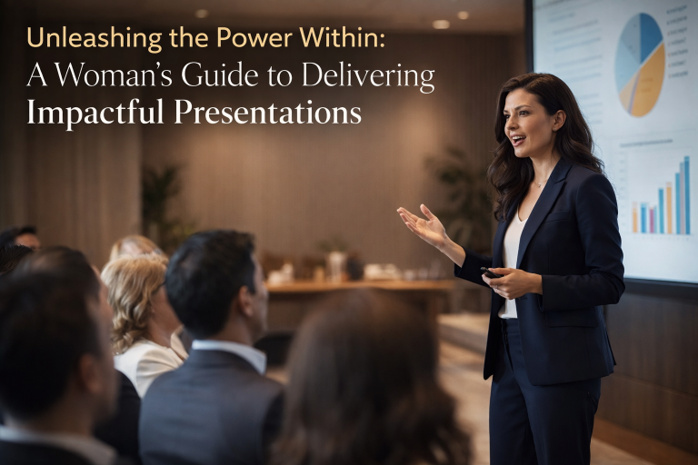Unleashing the Power Within A Woman's Guide to Delivering Impactful Presentations